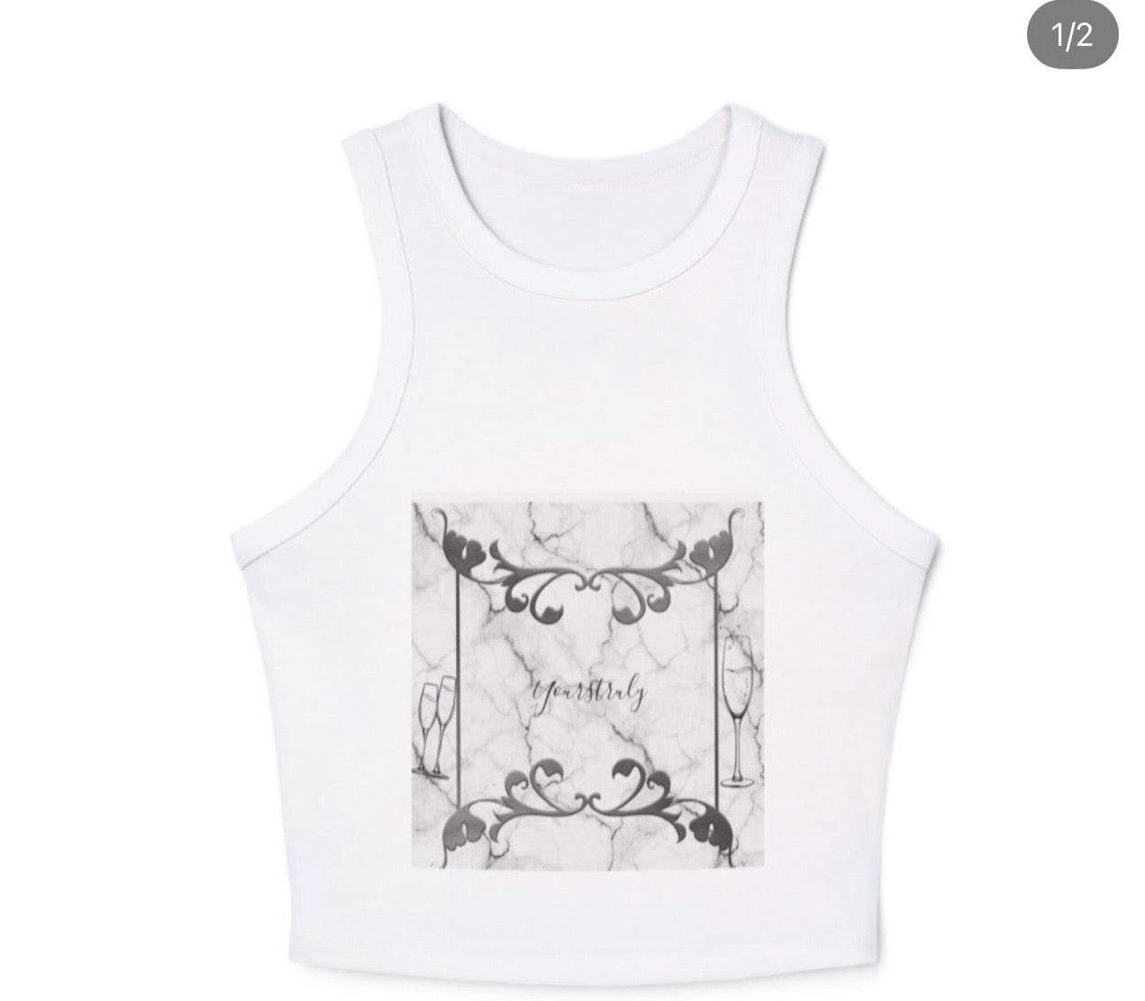Chy Yourstruly White Tank Top