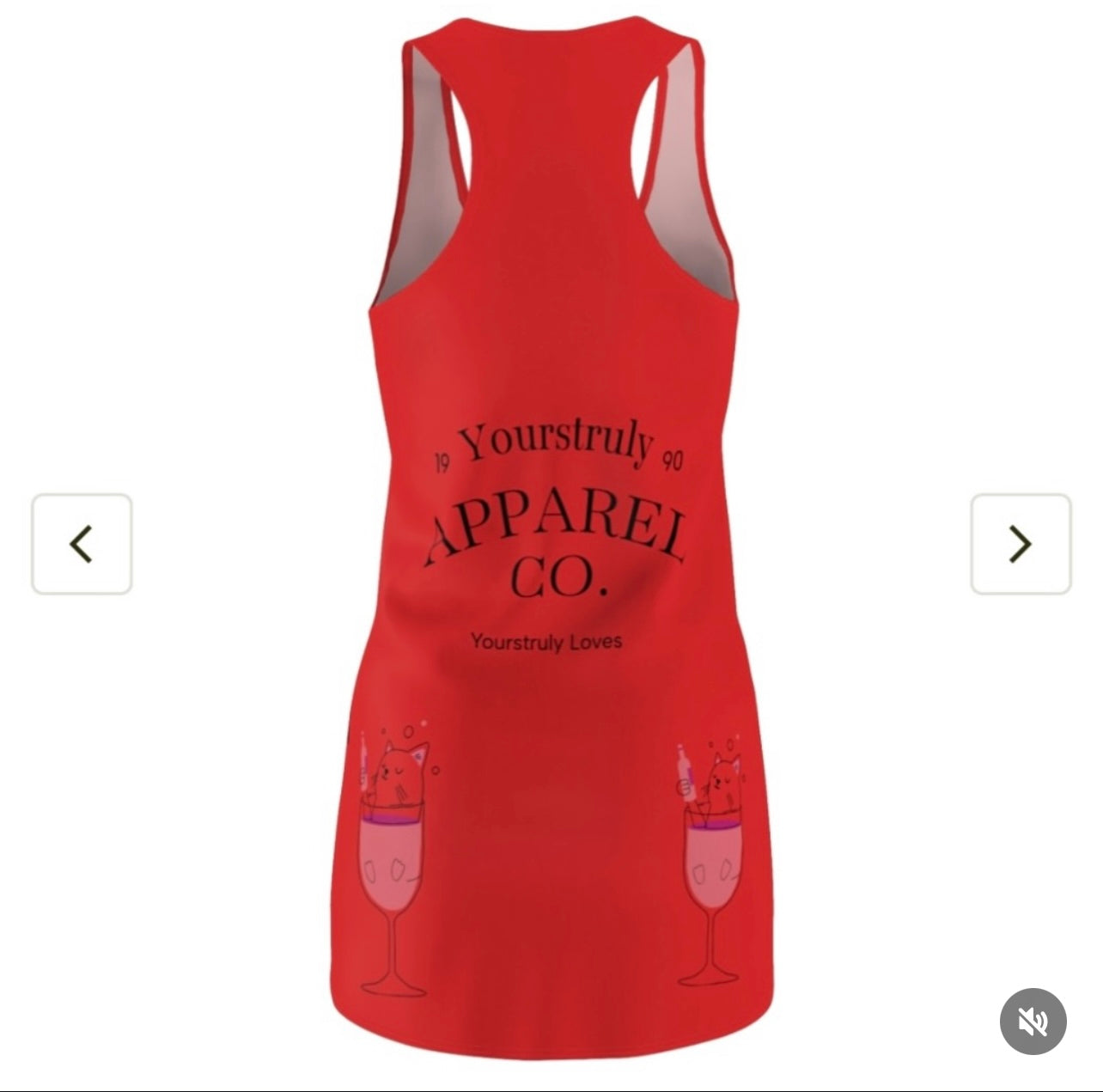 Yourstruly Red Graphic Dess