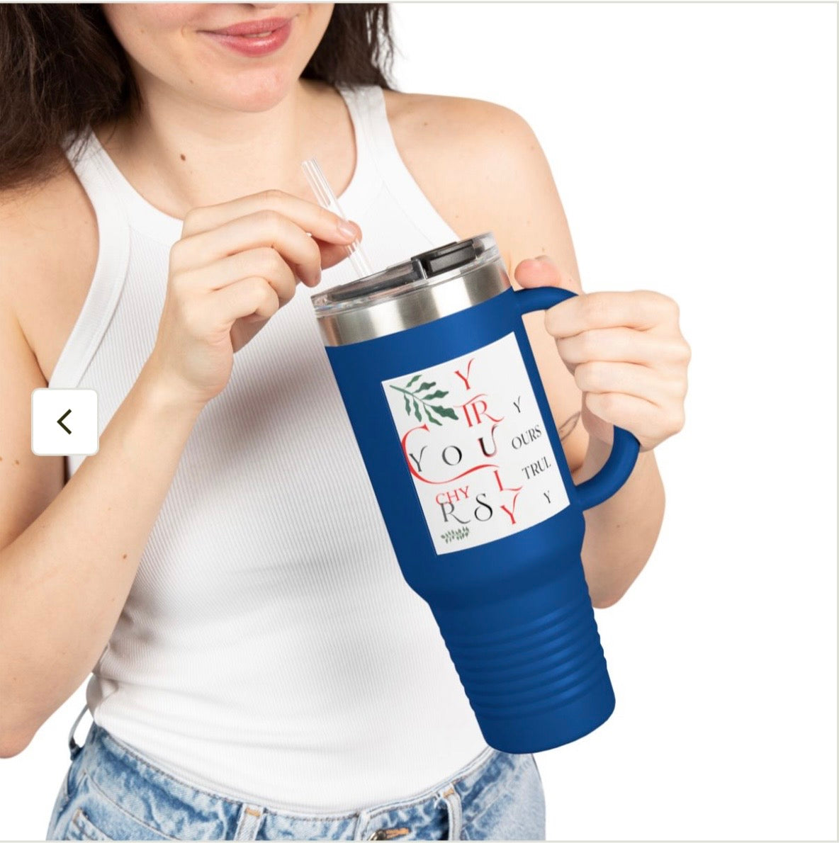 Yourstruly Dark Blue drink Cup