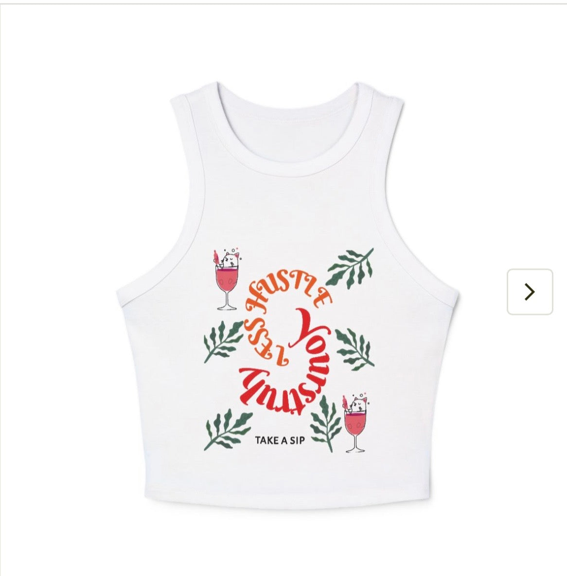 Chy Yourstruly White Tank Top