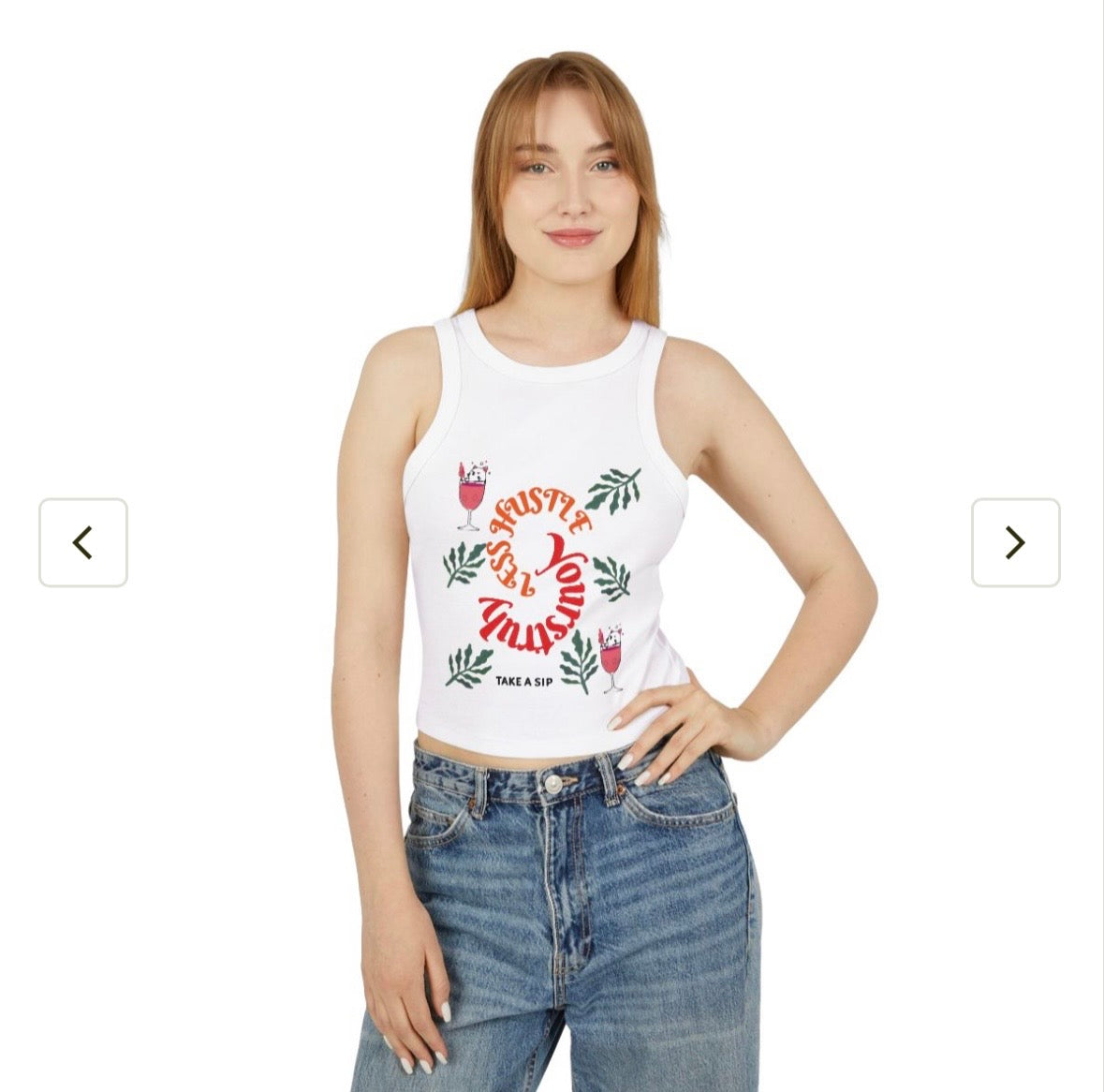 Chy Yourstruly White Tank Top