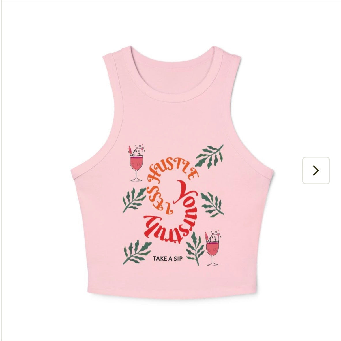 Yourstruly Pink Tank Top