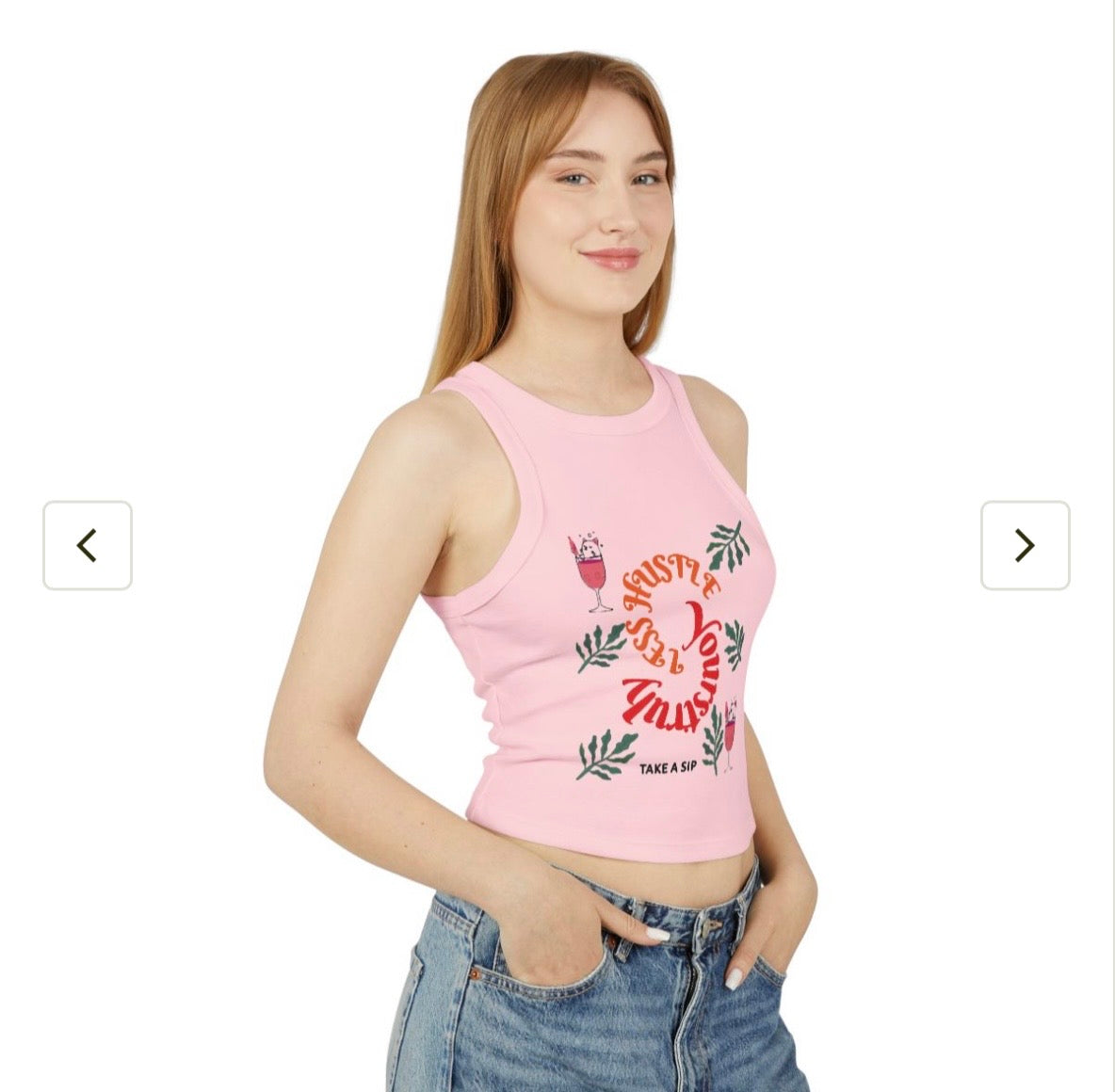 Yourstruly Pink Tank Top